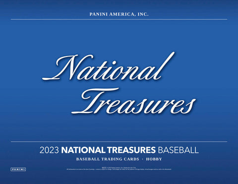 2023 Panini National Treasures Baseball Hobby Box CASE