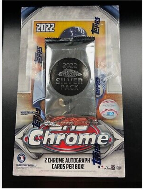Break #1638 - **eBay Auction** 2022 Topps Chrome Baseball 1-Hobby Box w/ Silver Pack Break (Pick Your Team)