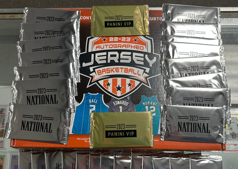 Break #1708 - (2) NBA Autographed Jersey + (1) NSCC Silver or VIP Gold Pack **Each Entry Receives (1) Pack**