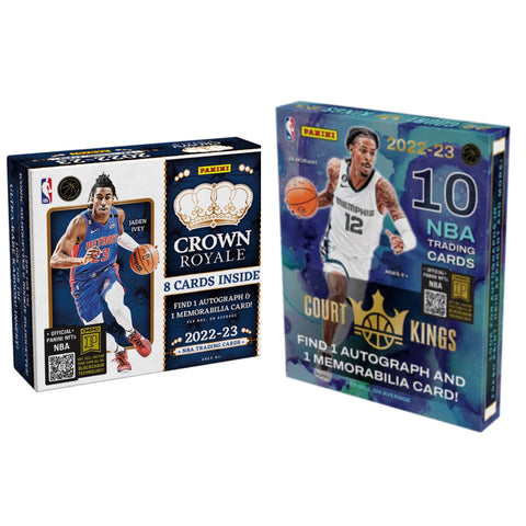 Break #1648 - 2022-23 NBA Mixer: (1) Crown Royale + (1) Court Kings 2-Hobby Box Break (2 Random Teams)