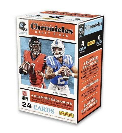 2022 NFL Chronicles Draft Picks Blaster Box